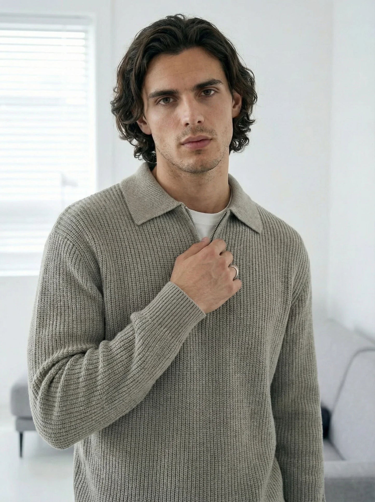 Turtleneck Knit Sweater