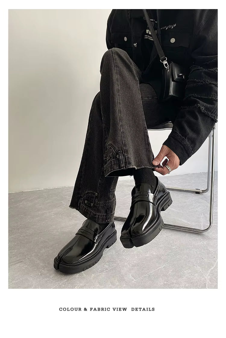 Genuine Leather Slip-On Loafers