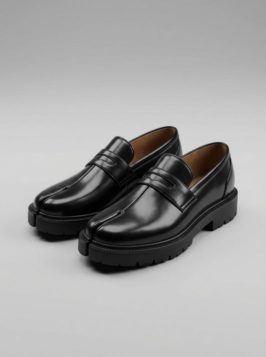 Genuine Leather Slip-On Loafers